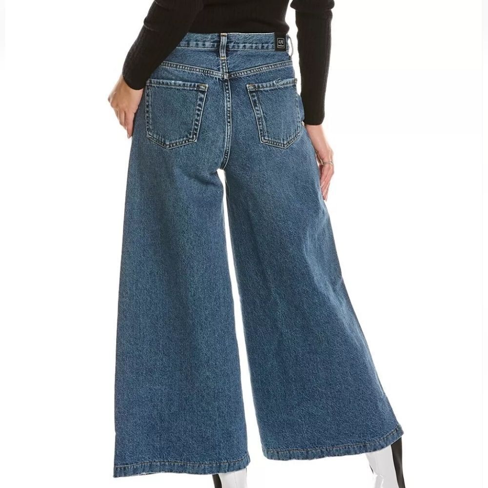 NWT Current/Elliott Wide Leg Crop - Bromes - Picture 5 of 10